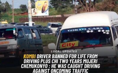Reckless Kombi Driver Jailed, Banned for life from Driving.