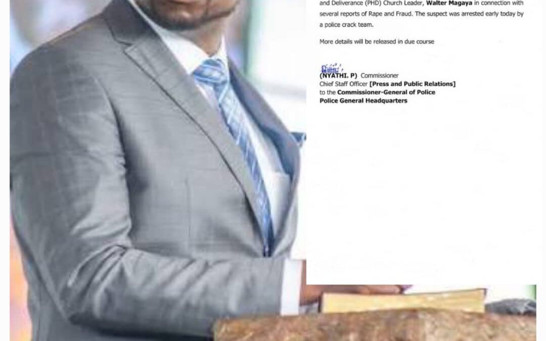 Prophet Walter Magaya arrested