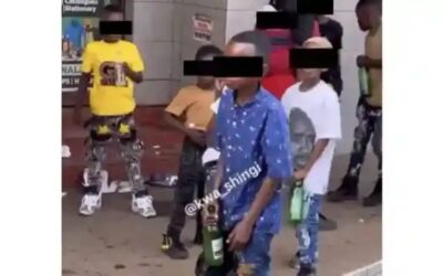 Police Identify two minors caught drinking beer on camera in Harare CBD