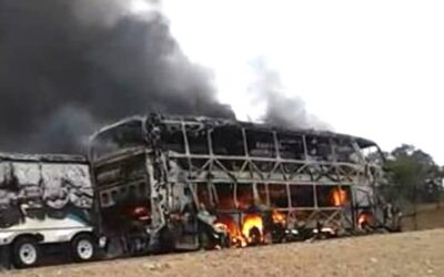 Bus burns to ashes along Harare – Chirundu road