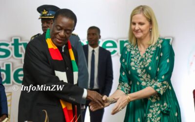 President Mnangagwa honours Coventry for landing IOC leadership post