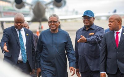 Dangote arrives in Zimbabwe to finalise US$1 billion industrial deal.